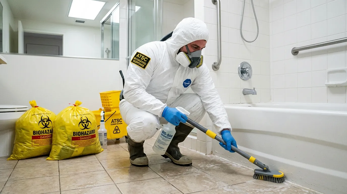 Decontamination equipment deployed for Blood Cleanup in Rockville